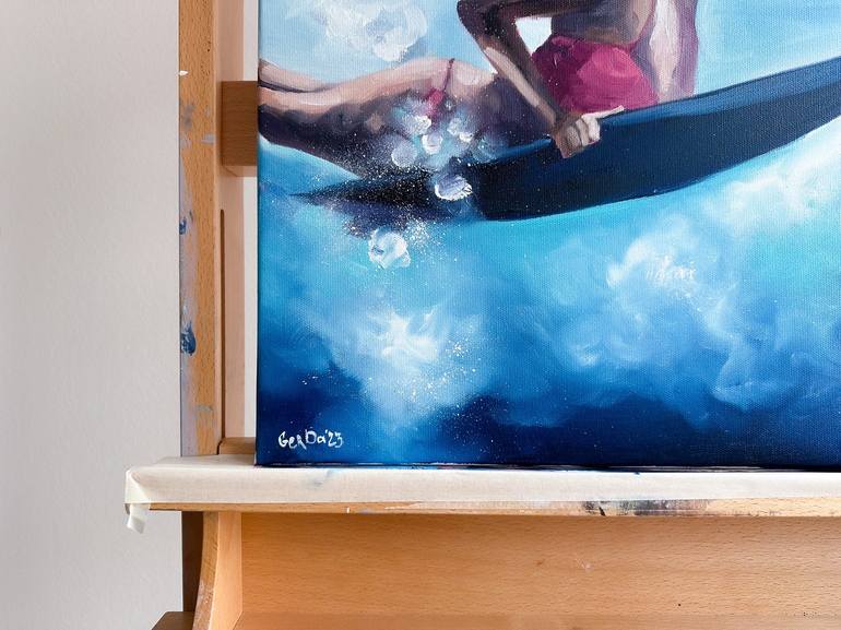 Original Realism Sport Painting by Daria Gerasimova