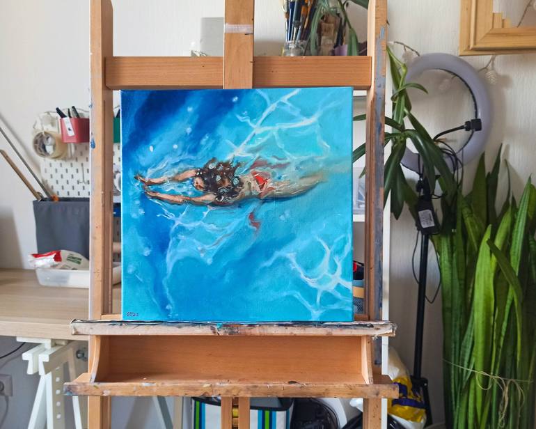 Original Water Painting by Daria Gerasimova