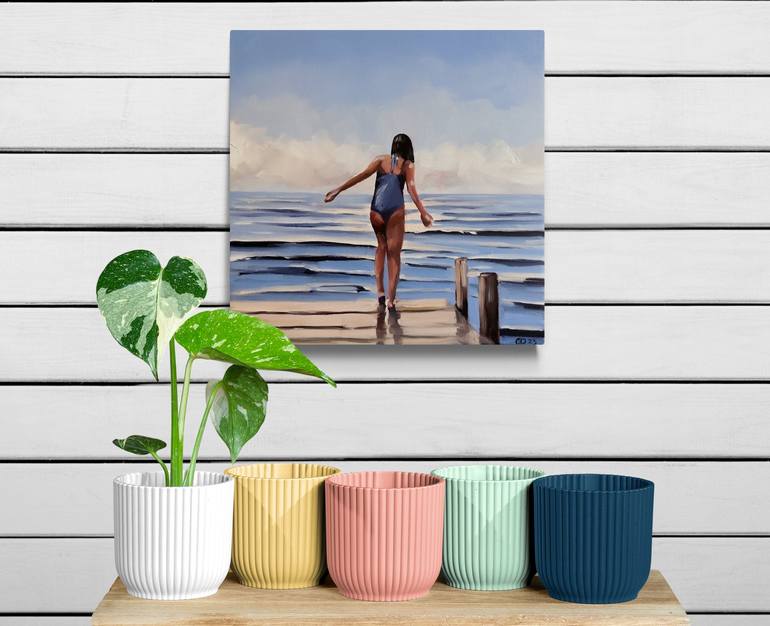 Original Beach Painting by Daria Gerasimova