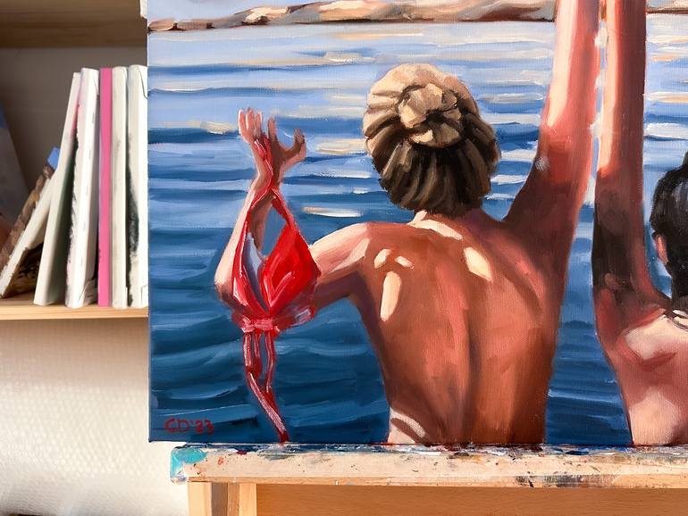 Original Realism Women Painting by Daria Gerasimova