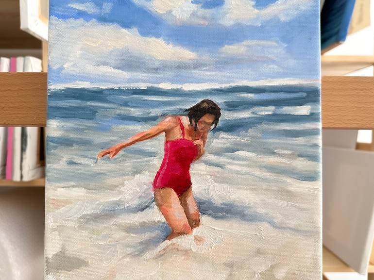 Original Beach Painting by Daria Gerasimova