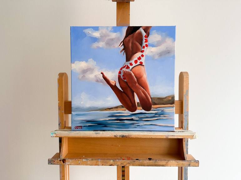 Original Beach Painting by Daria Gerasimova