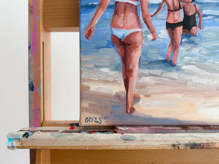 Original Beach Painting by Daria Gerasimova