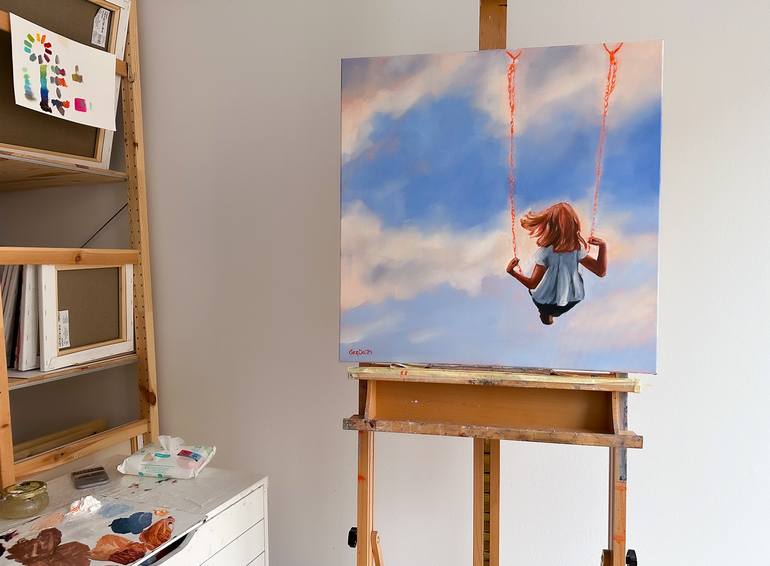 Original Contemporary Children Painting by Daria Gerasimova