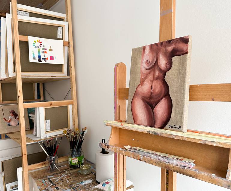 Original Contemporary Body Painting by Daria Gerasimova