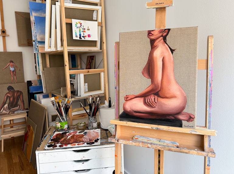 Original Contemporary Body Painting by Daria Gerasimova