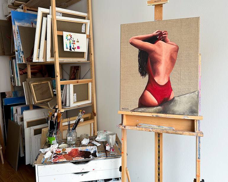 Original Contemporary Women Painting by Daria Gerasimova