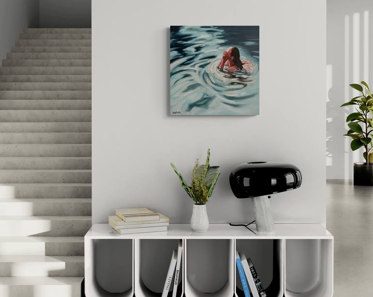 Original Figurative Water Painting by Daria Gerasimova