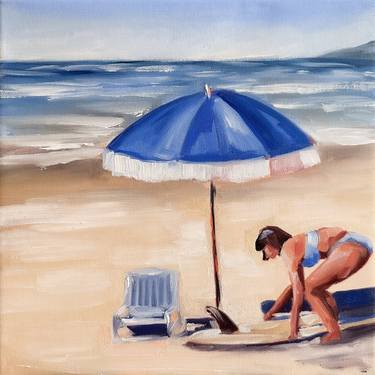 Print of Figurative Beach Paintings by Daria Gerasimova