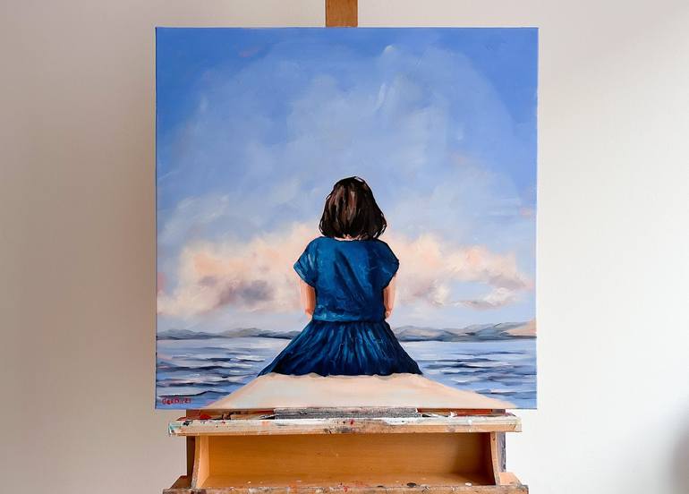 Original Contemporary Seascape Painting by Daria Gerasimova