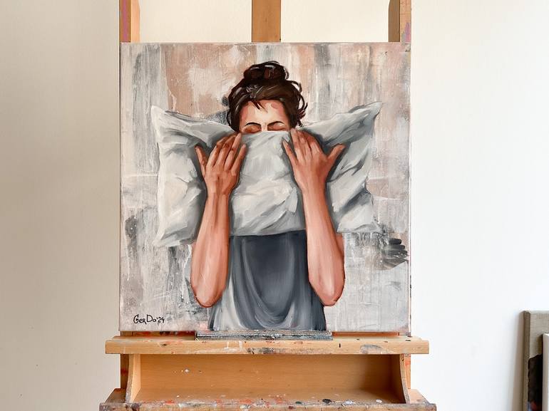 Original Conceptual Women Painting by Daria Gerasimova