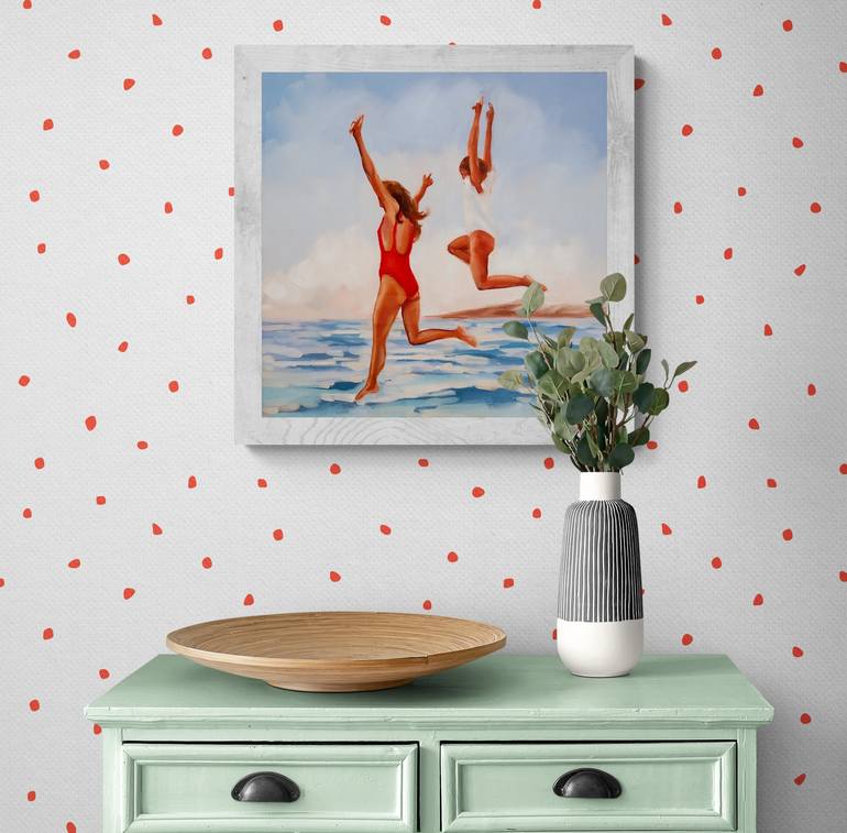 Original Contemporary Seascape Painting by Daria Gerasimova