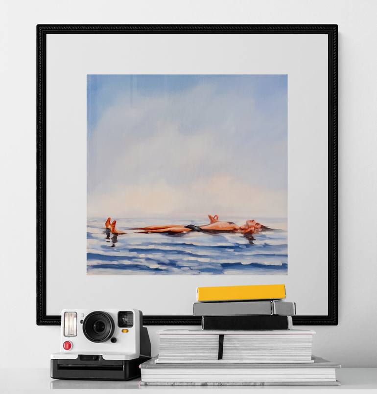 Original Figurative Seascape Painting by Daria Gerasimova