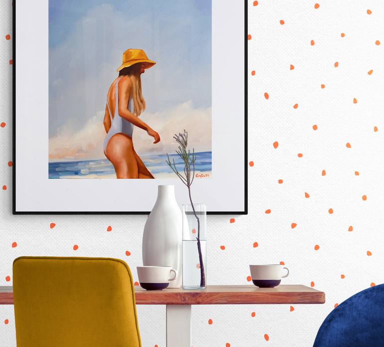 Original Contemporary Beach Painting by Daria Gerasimova