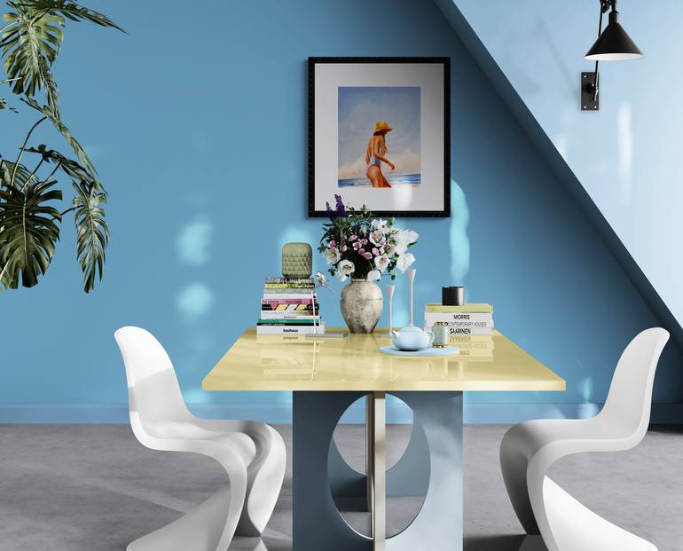 Original Contemporary Beach Painting by Daria Gerasimova