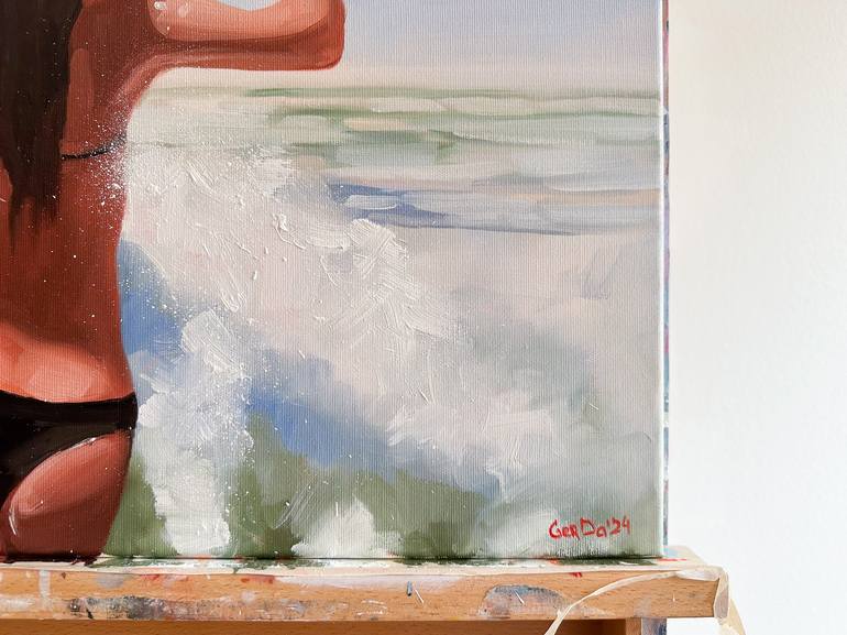 Original Figurative Water Painting by Daria Gerasimova