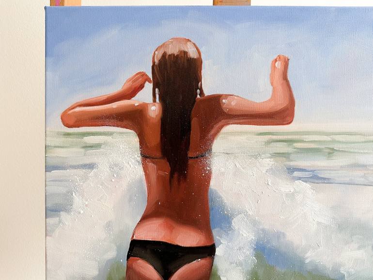 Original Figurative Water Painting by Daria Gerasimova