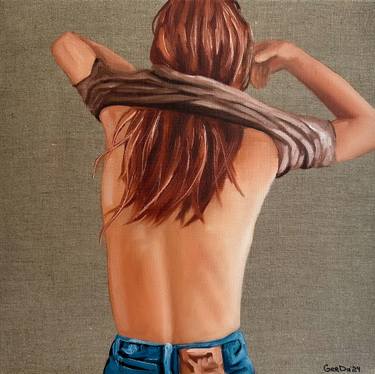 Original Figurative Body Painting by Daria Gerasimova