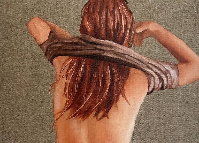 Original Figurative Body Painting by Daria Gerasimova
