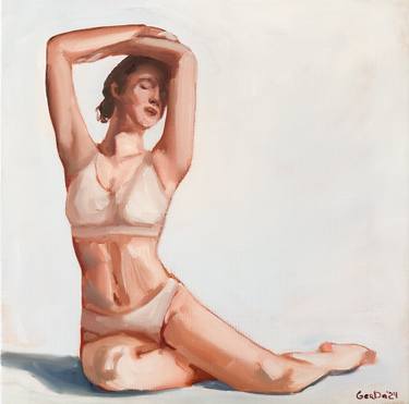 Original Neo-impressionism Women Painting by Daria Gerasimova