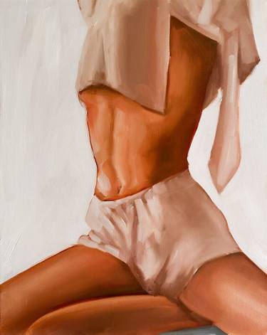 Original Figurative Body Painting by Daria Gerasimova