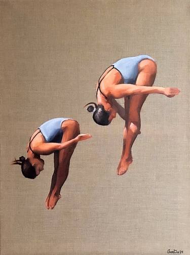 Original Figurative Body Painting by Daria Gerasimova