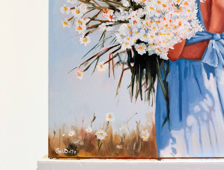 Original Figurative Floral Painting by Daria Gerasimova
