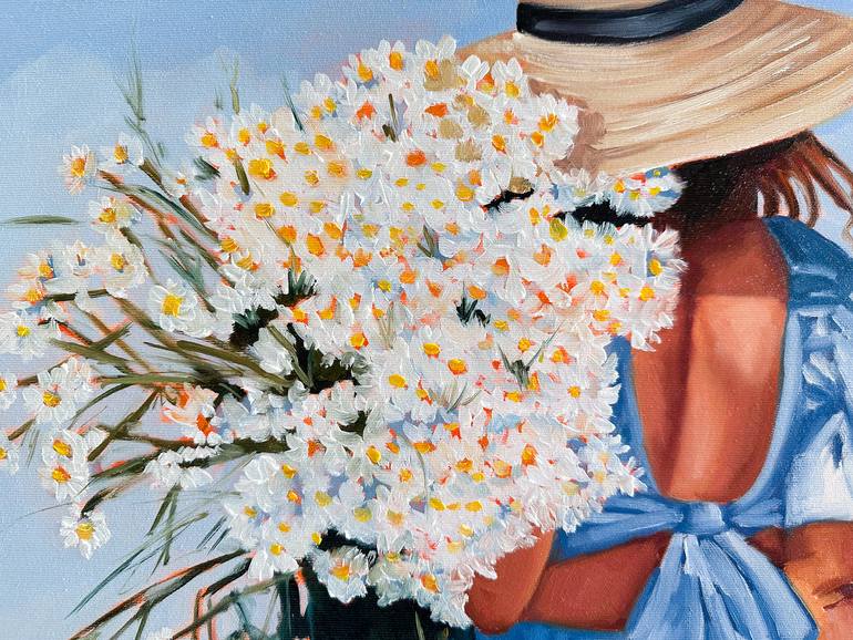 Original Figurative Floral Painting by Daria Gerasimova