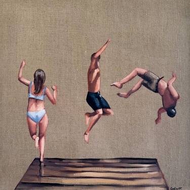 Original Figurative People Painting by Daria Gerasimova