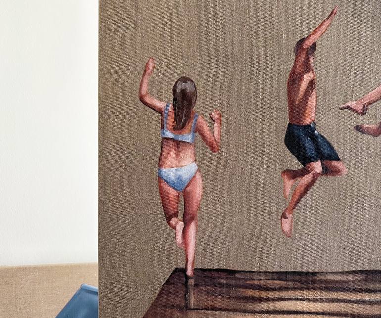 Original Figurative People Painting by Daria Gerasimova