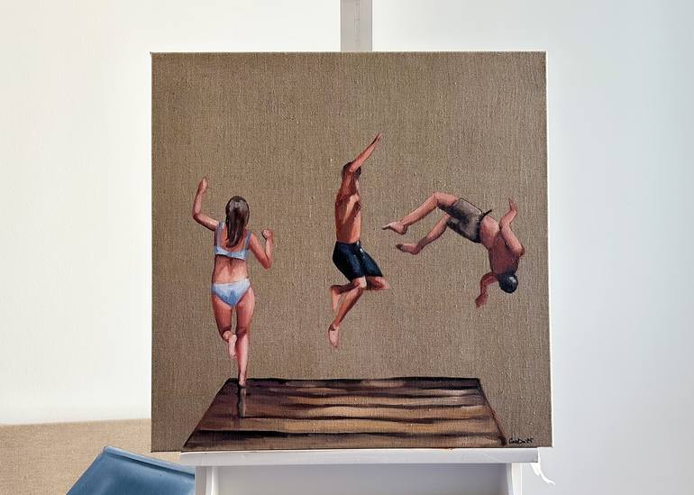 Original Figurative People Painting by Daria Gerasimova