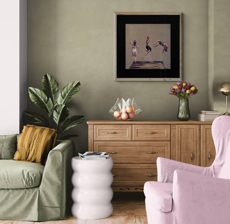 Original Figurative People Painting by Daria Gerasimova