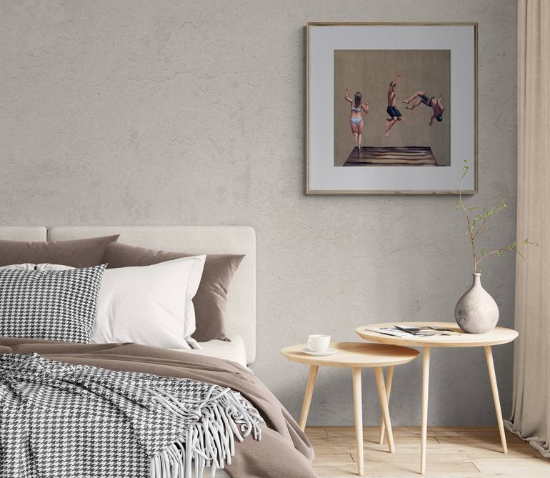 Original Figurative People Painting by Daria Gerasimova