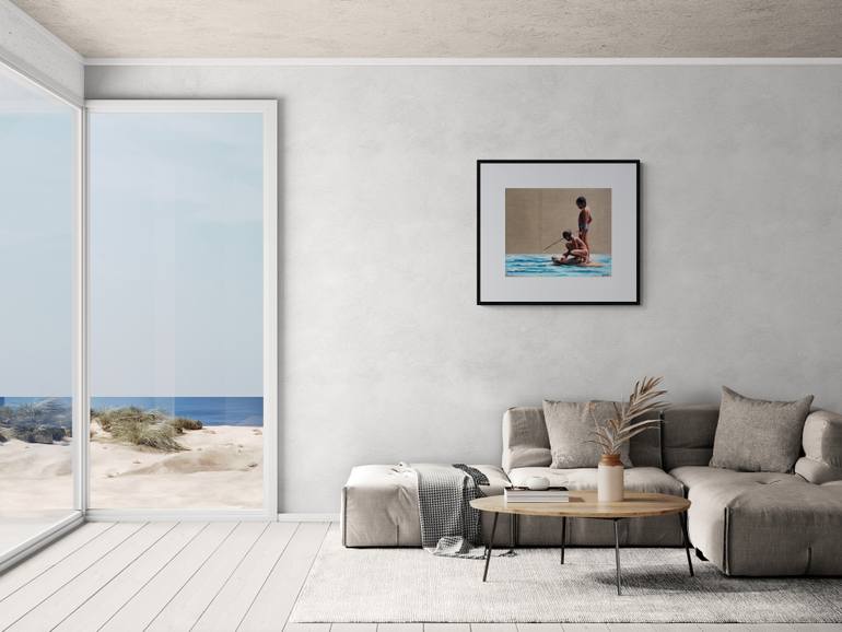 Original Figurative Children Painting by Daria Gerasimova