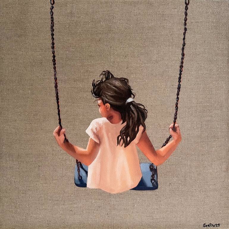 Original Figurative Children Paintings by Daria Gerasimova