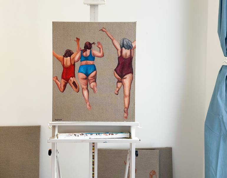Original Figurative Women Painting by Daria Gerasimova