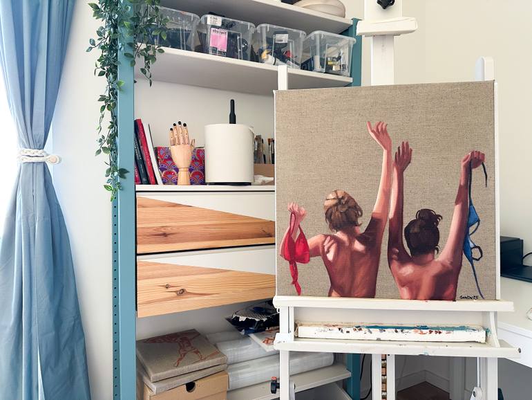 Original Figurative Women Painting by Daria Gerasimova