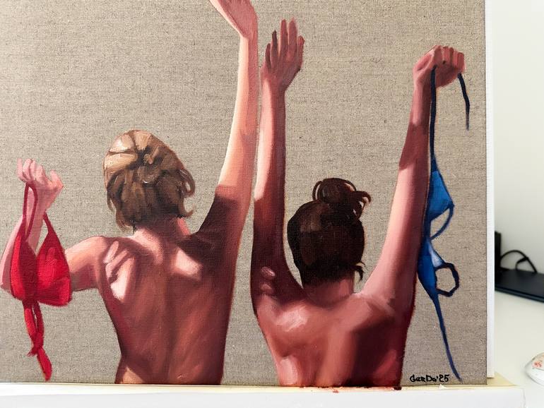 Original Figurative Women Painting by Daria Gerasimova