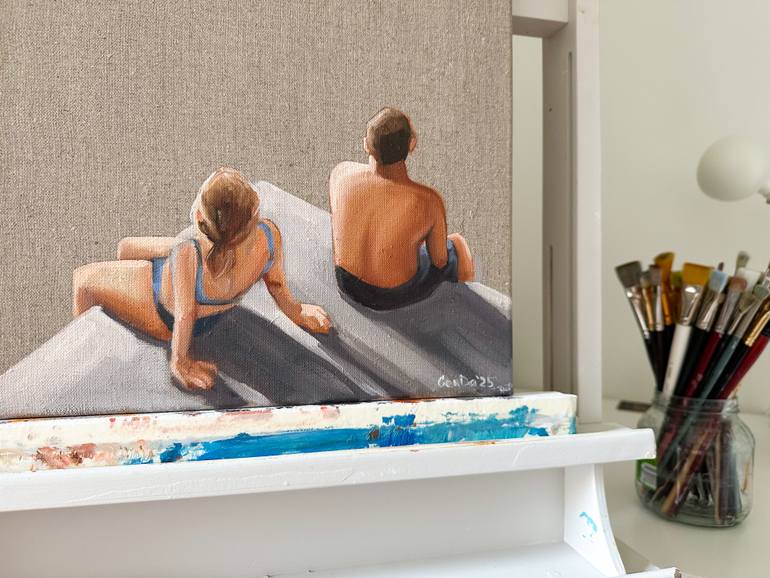 Original Figurative People Painting by Daria Gerasimova