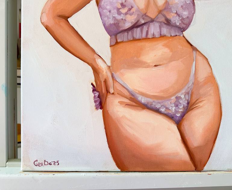 Original Figurative Body Painting by Daria Gerasimova
