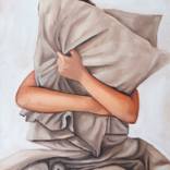 Girl with Pillow by Daria Gerasimova