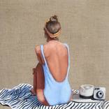 Woman on the Beach - Female Figure by Daria Gerasimova
