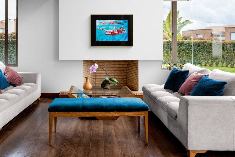 Original Contemporary Water Painting by Daria Gerasimova