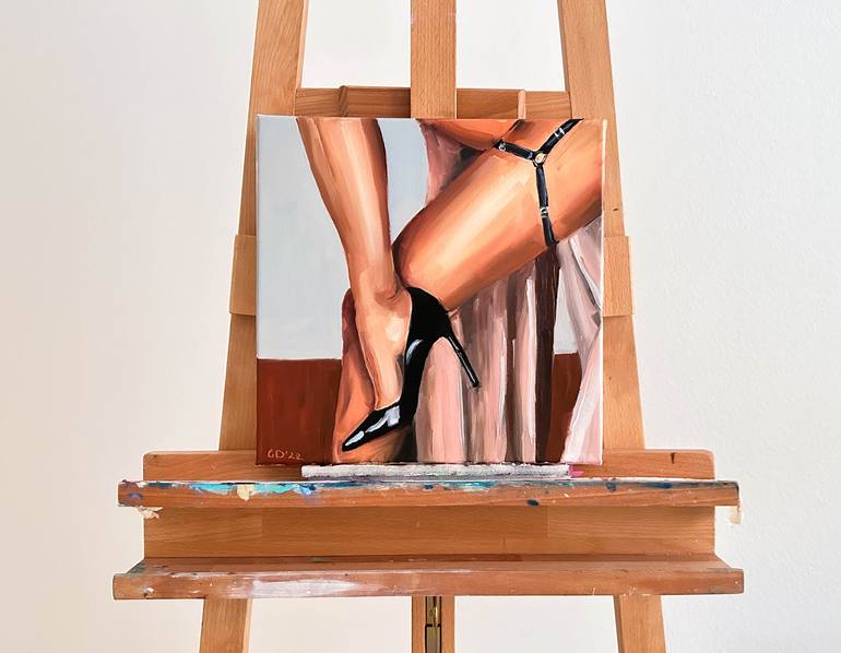Original Figurative Erotic Painting by Daria Gerasimova
