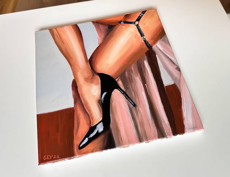 Original Figurative Erotic Painting by Daria Gerasimova