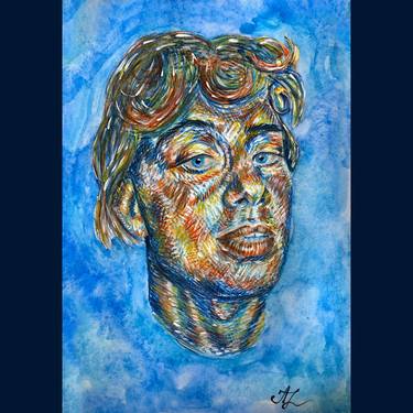 Print of Expressionism Portrait Paintings by Zemfira Alaskarzade