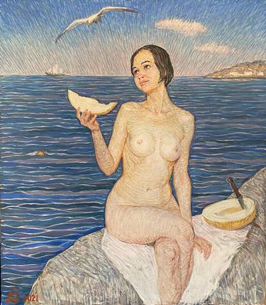 Original Impressionism Nude Paintings by Viktor Svinarev