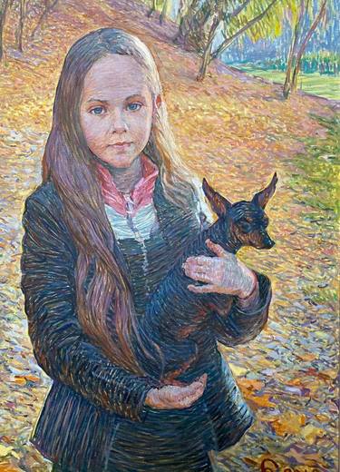 Original Modern Kids Paintings by Viktor Svinarev