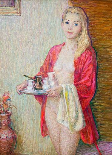 Original Expressionism Nude Paintings by Viktor Svinarev
