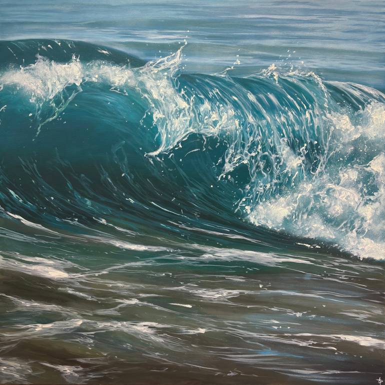 Print of Photorealism Seascape Painting by Alena Panchishin
